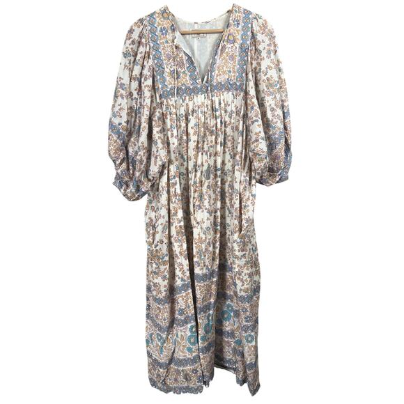 Mille Resort & Travel XL Long Floral Dress 100% Cotton - Picture 1 of 6